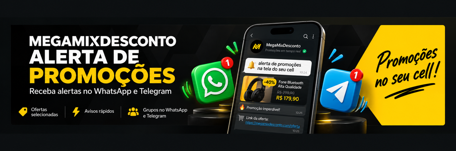 MegaMixDesconto alerta de promoÃ§Ãµes